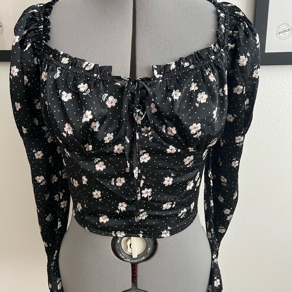 Floral crop top